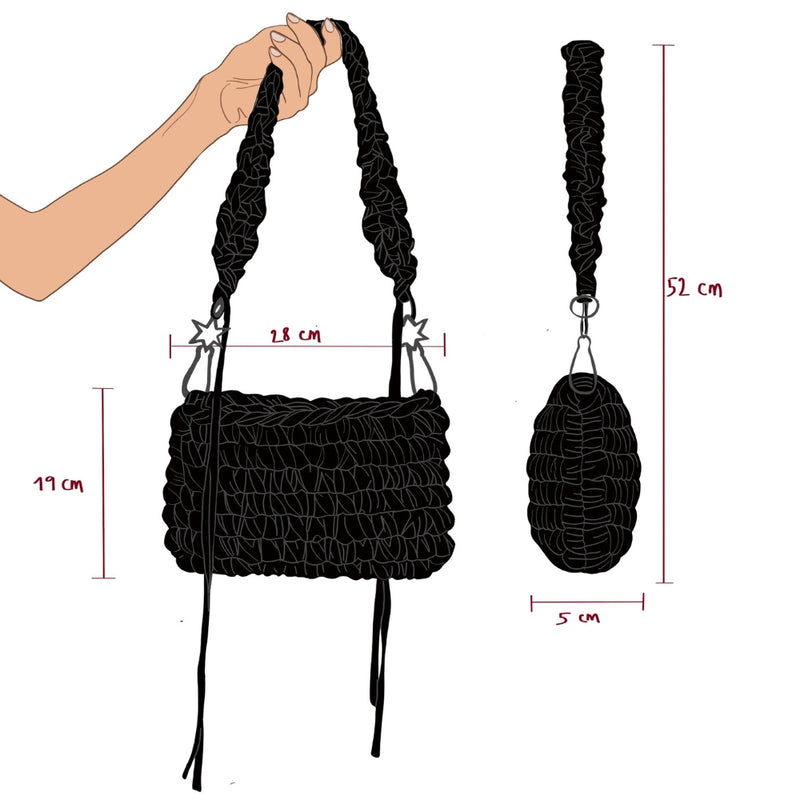 Foto con medidas de Carrie Verde Botella